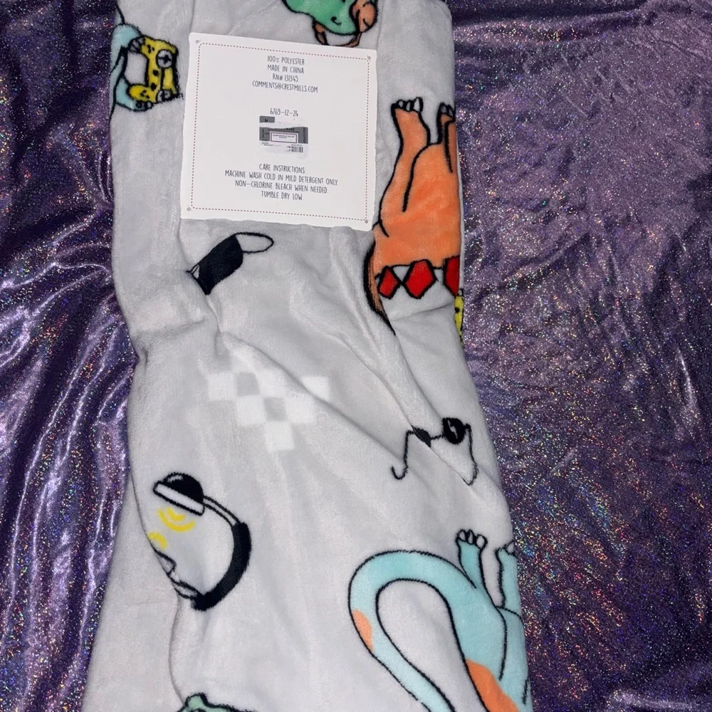 Dinosaur Throw Blanket